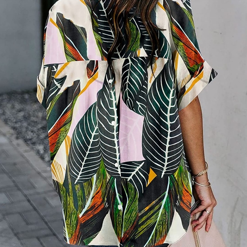 Chic Tunic Top Shirt Blouse - Size Medium Med M - Picture 3 of 8